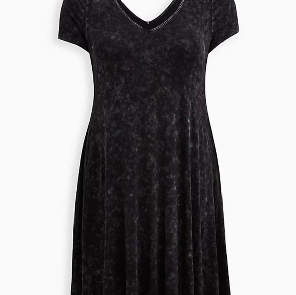 NWOT TORRID SUPER SOFT FLUTED MINI DRESS - Picture 3 of 5